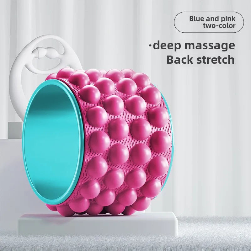 Yoga Wheel Back Shoulder Roller Massage Artifact Beginner Pilates Circle Professional Yoga Equipment Fitness Home Use